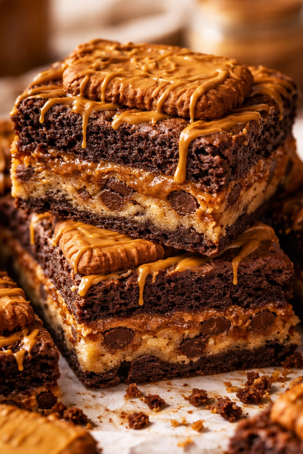Biscoff Cookie Butter Brookies