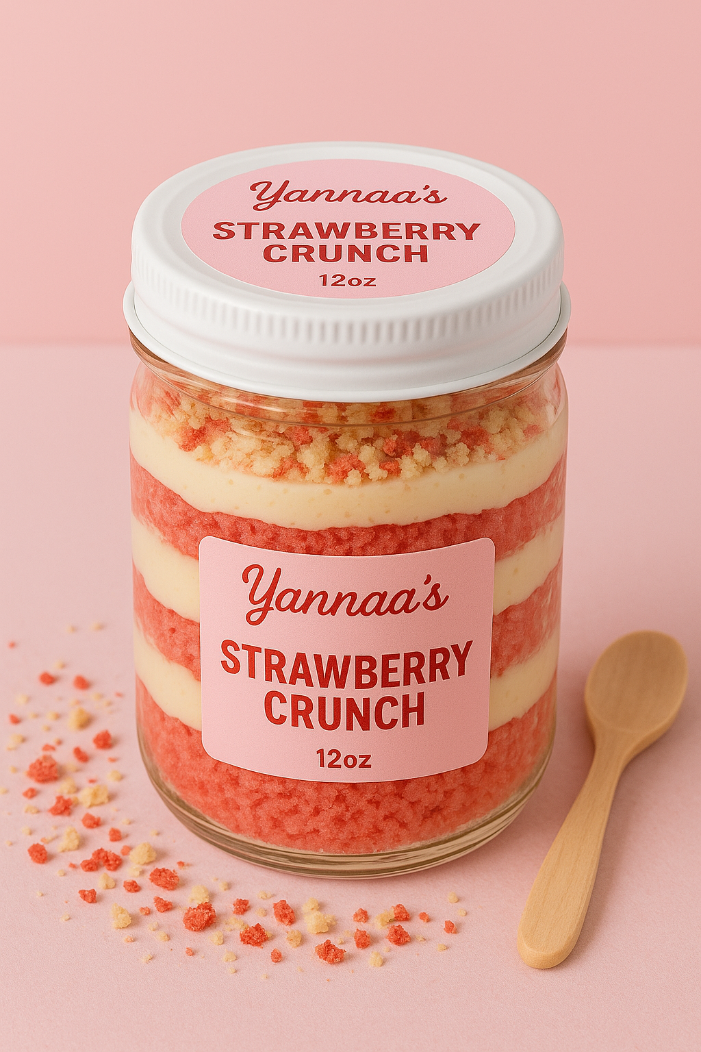 ๐ Strawberry Crunch Cake Jar