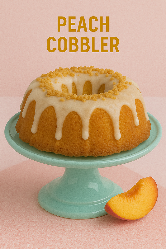 🍑 Peach Cobbler Pound Cake