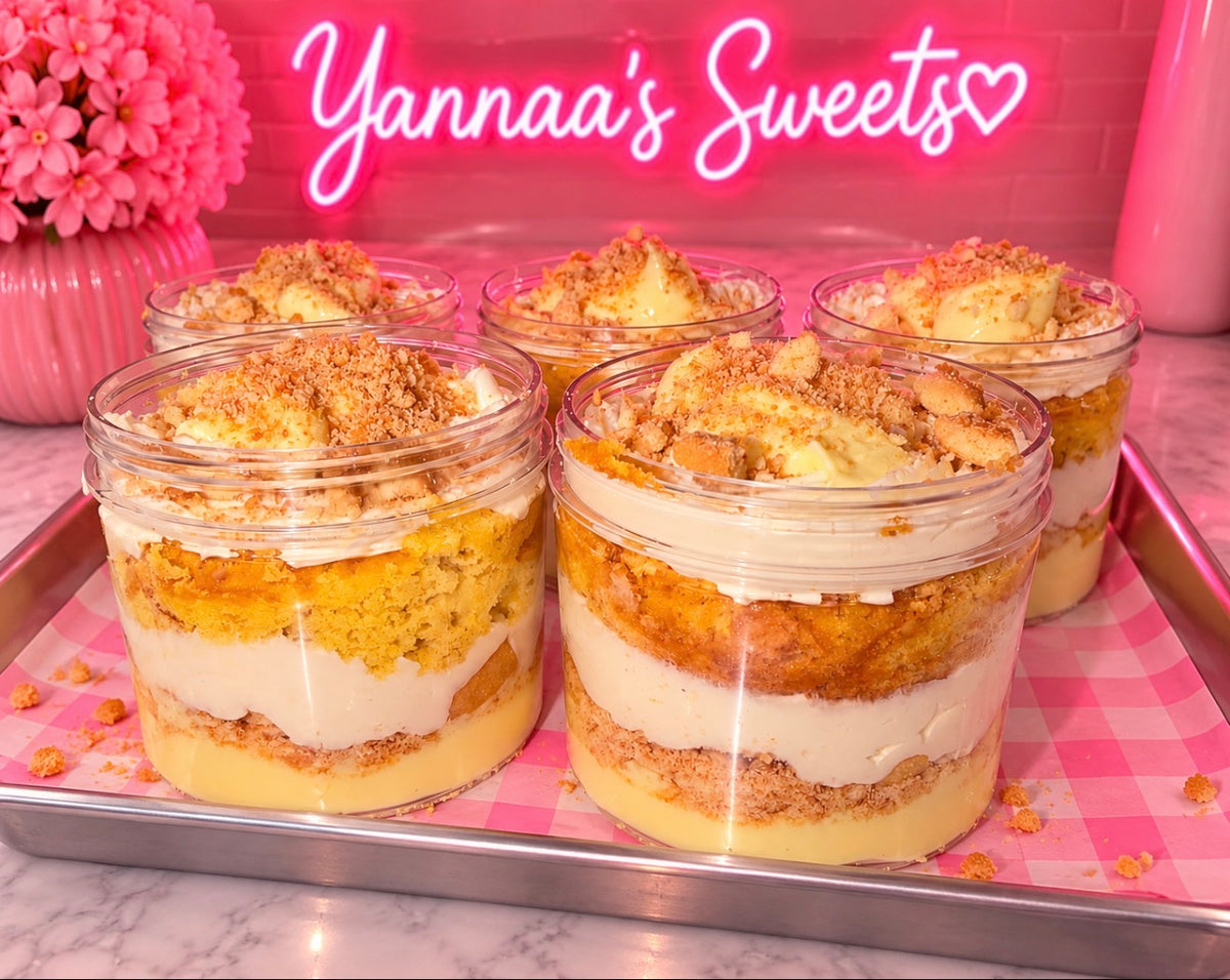🍌 BANANA PUDDING CAKE JARS 🍰💕