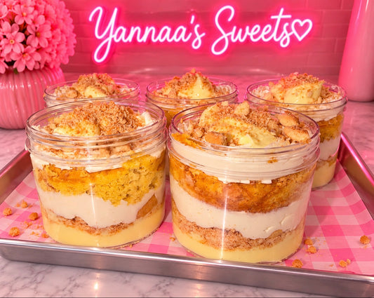 🍌 BANANA PUDDING CAKE JARS 🍰💕